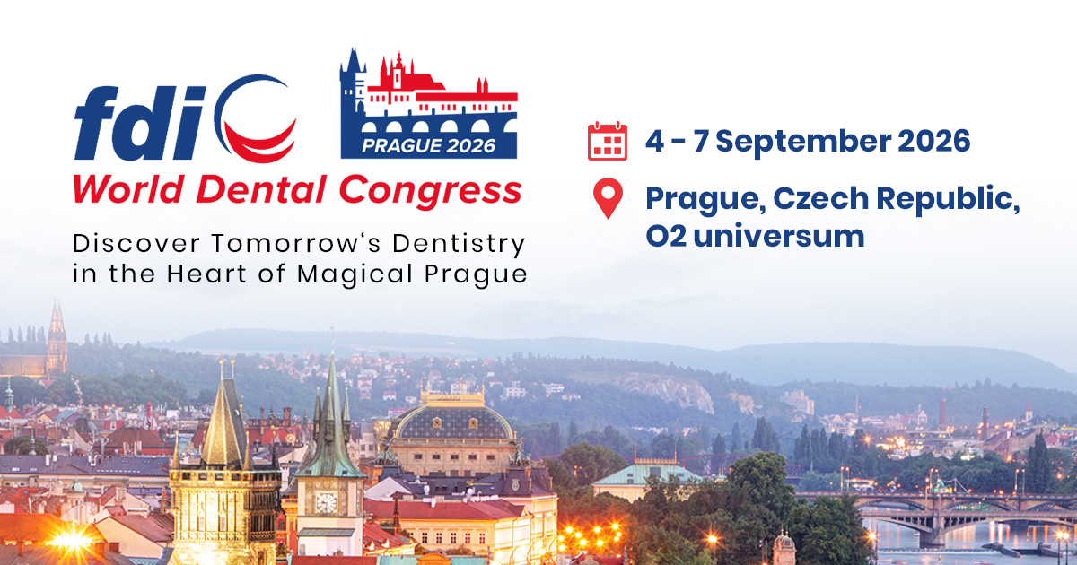 PRAGUE TO WELCOME GLOBAL DENTAL COMMUNITY FOR THE FDI WORLD DENTAL CONGRESS  2026 